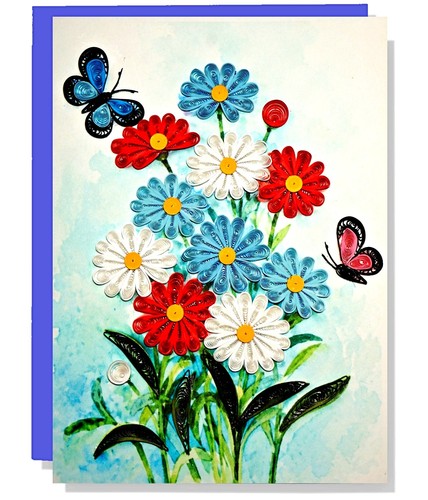 Daisies coneflower quilling - daisies,